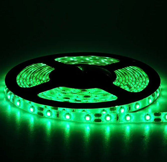 fita led verde acesa