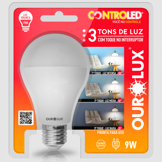 lampada led 3 tons 6500k