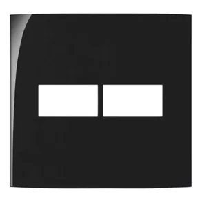 placa 4x4 preto sleek 2 mod