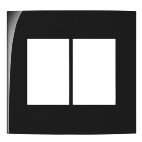 placa 4x4 preto sleek 6 mod