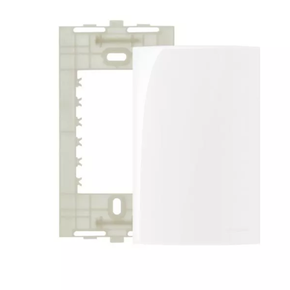 placa 4x2 branca sleek cega