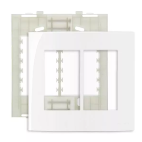 placa 4x4 sleek branca cega