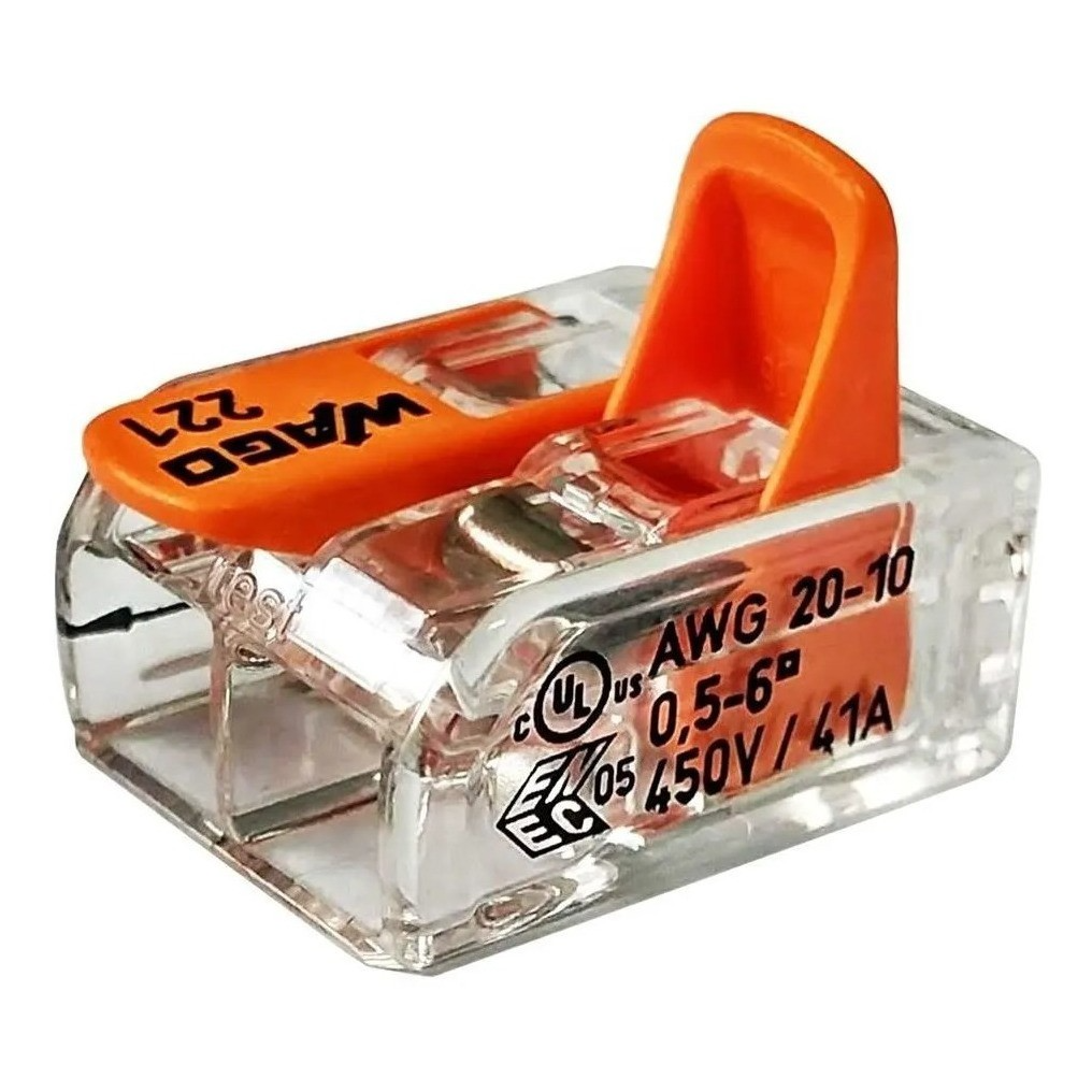 conector wago chuveiro