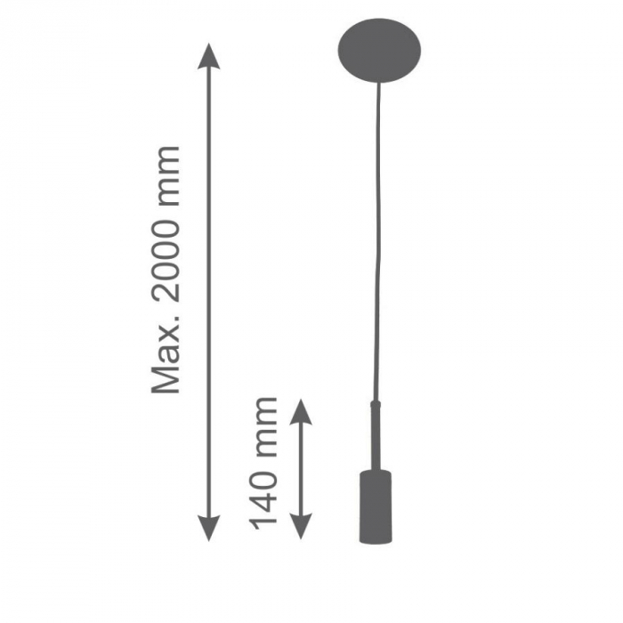 pendente infinite soquete metal kwm 2 3