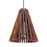 pendente madeira cone