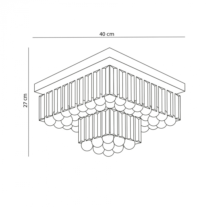 plafon de sobrepor cake quadrado 2