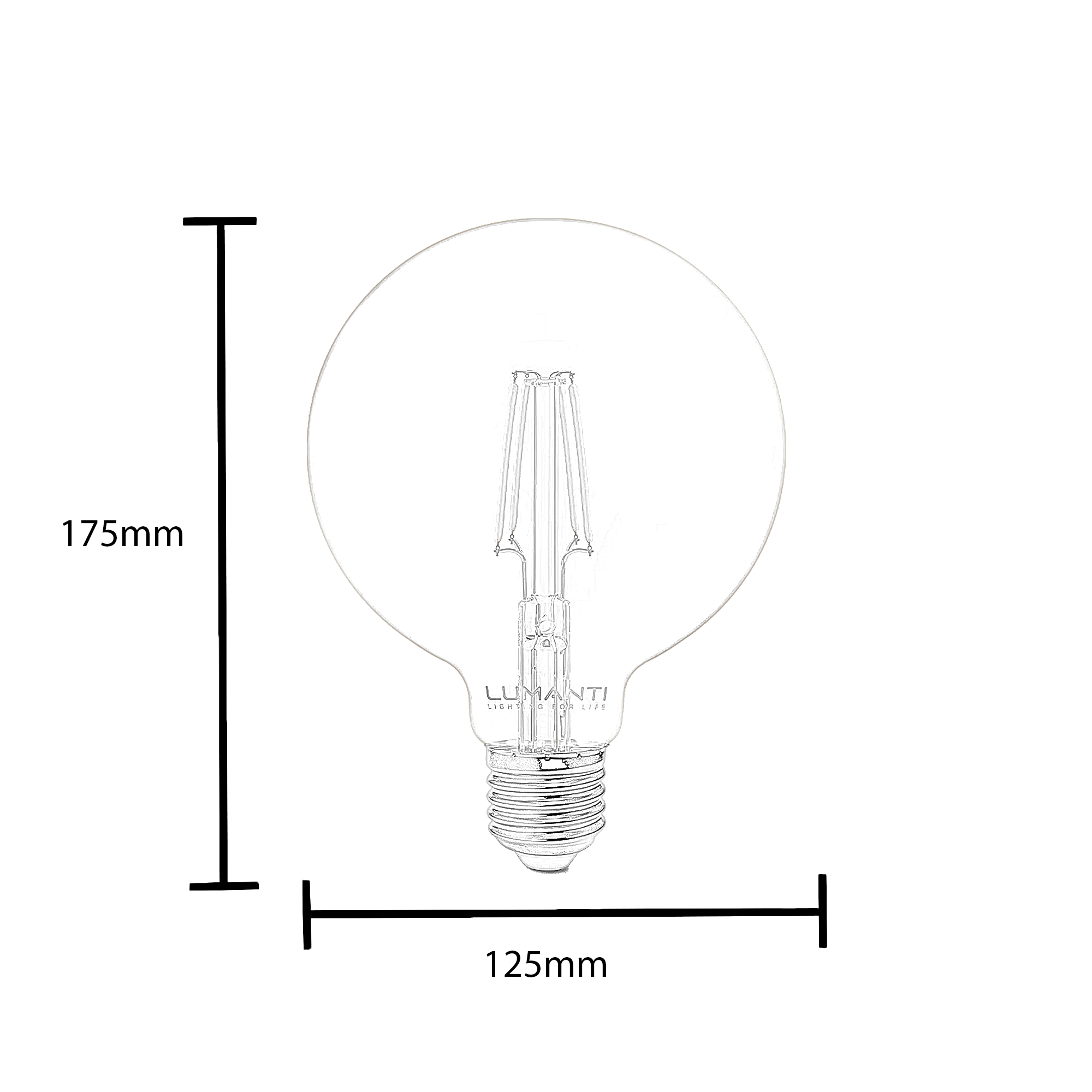 lampada vintage filame 4w med