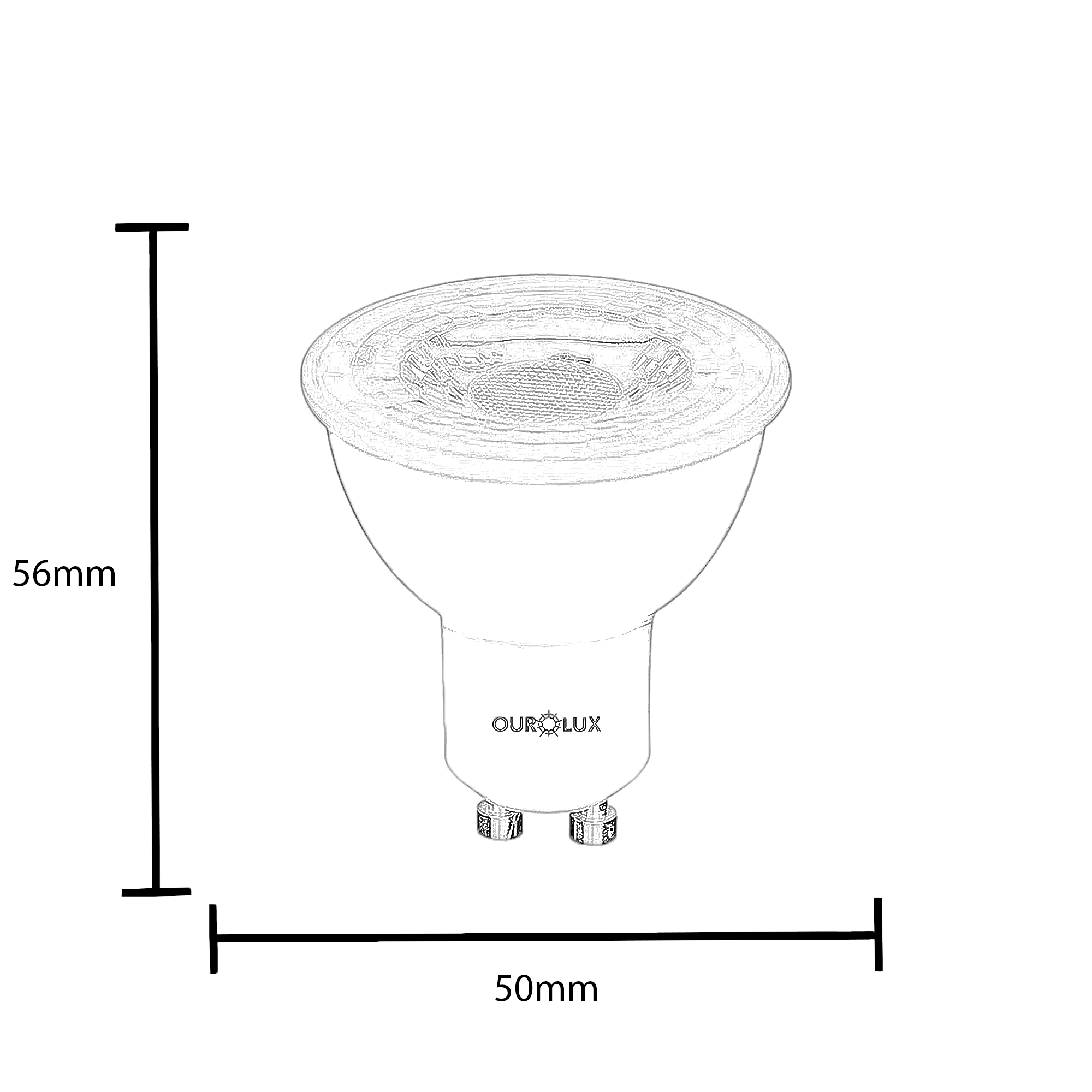 superled dicroica 4w 1 med