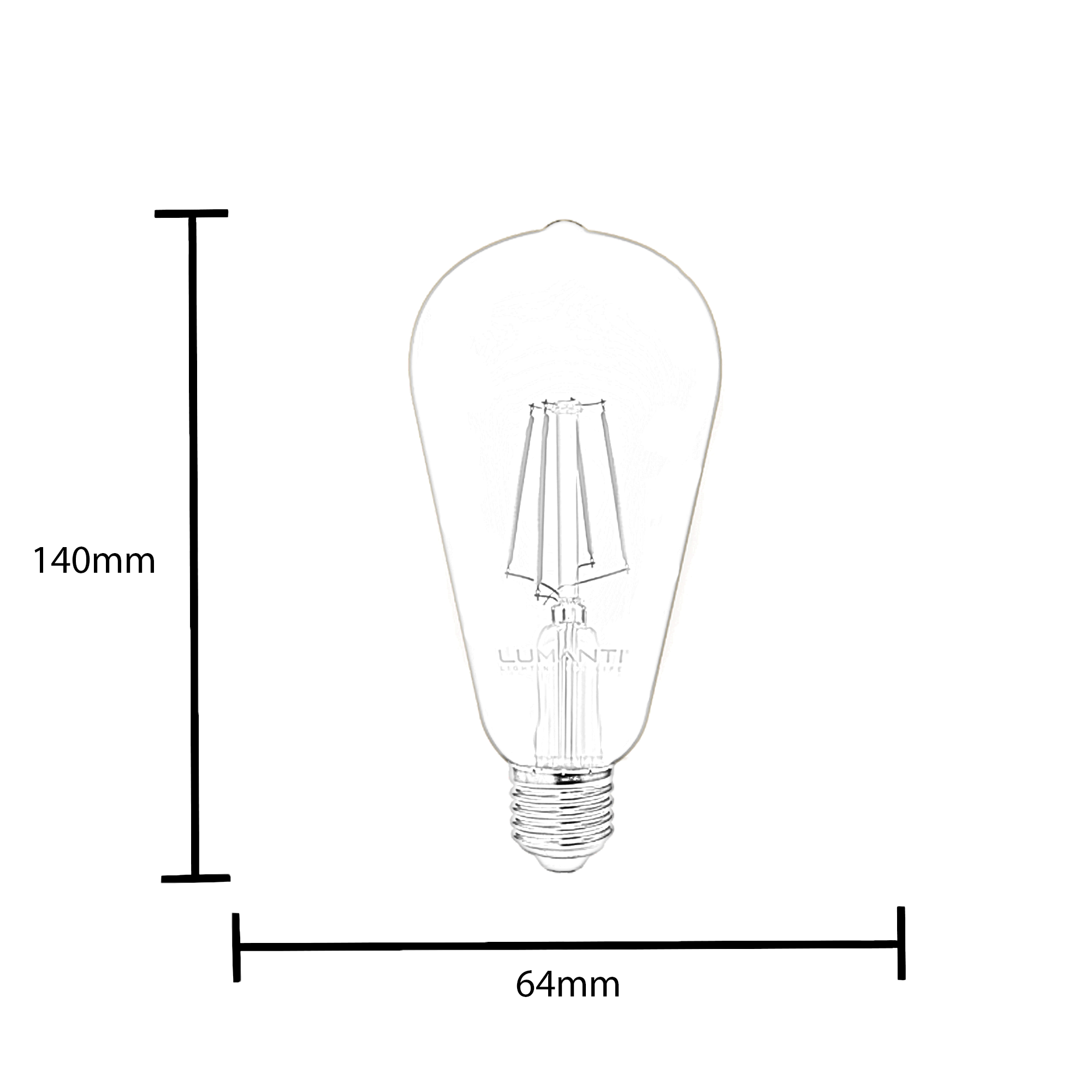 wp upside lampada vintage pera 4 med
