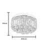 plafon cristal cromado redondo s 1