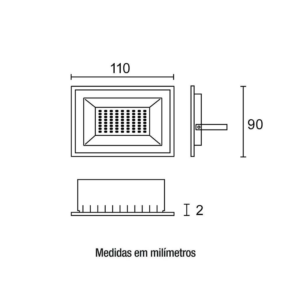 refletor led tech alumnio 30w 30 2 med