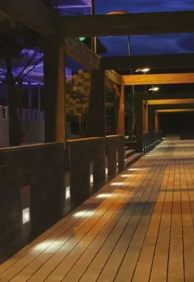 balizador led light embutir quad 3