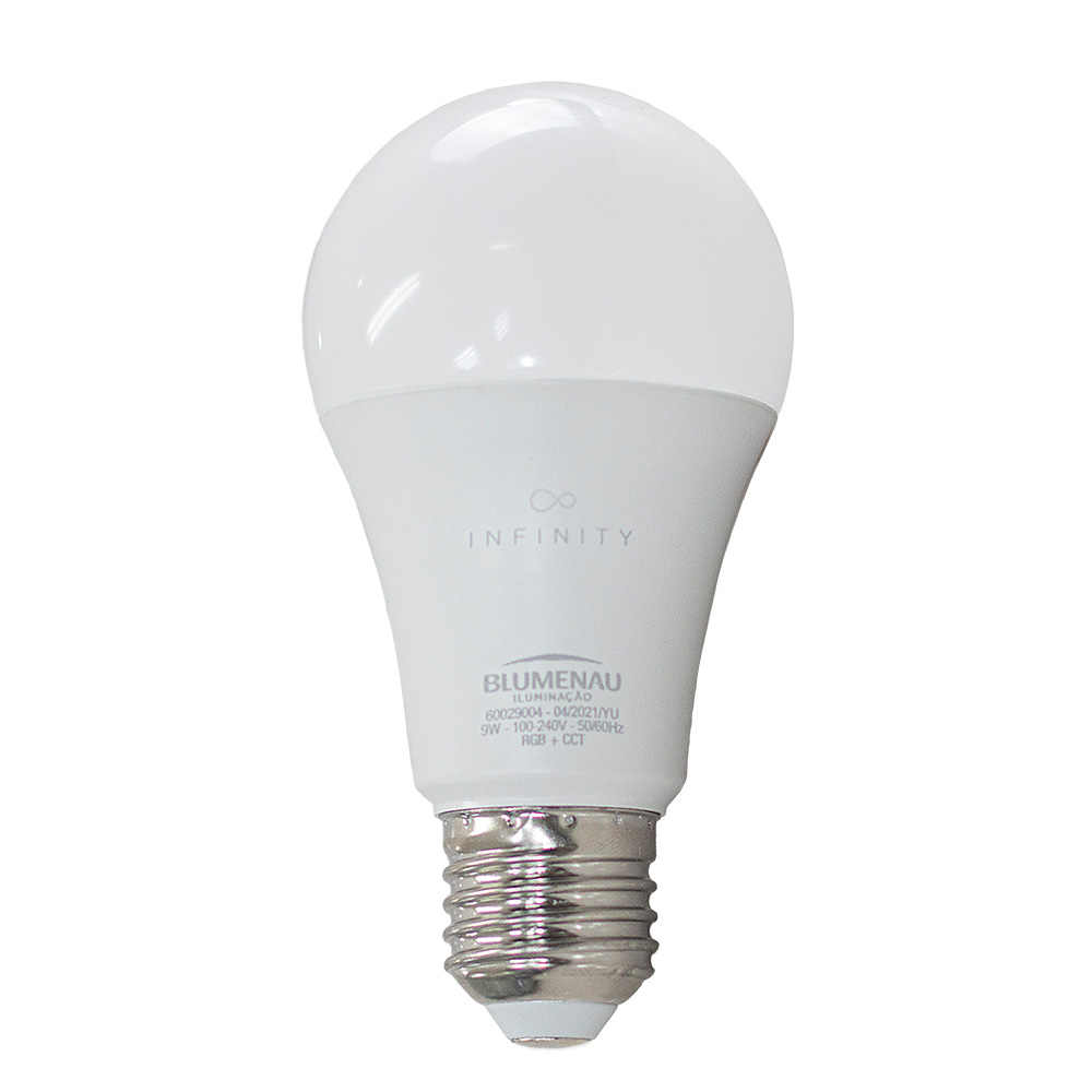 lmpada smart led bulbo a60 9w rg
