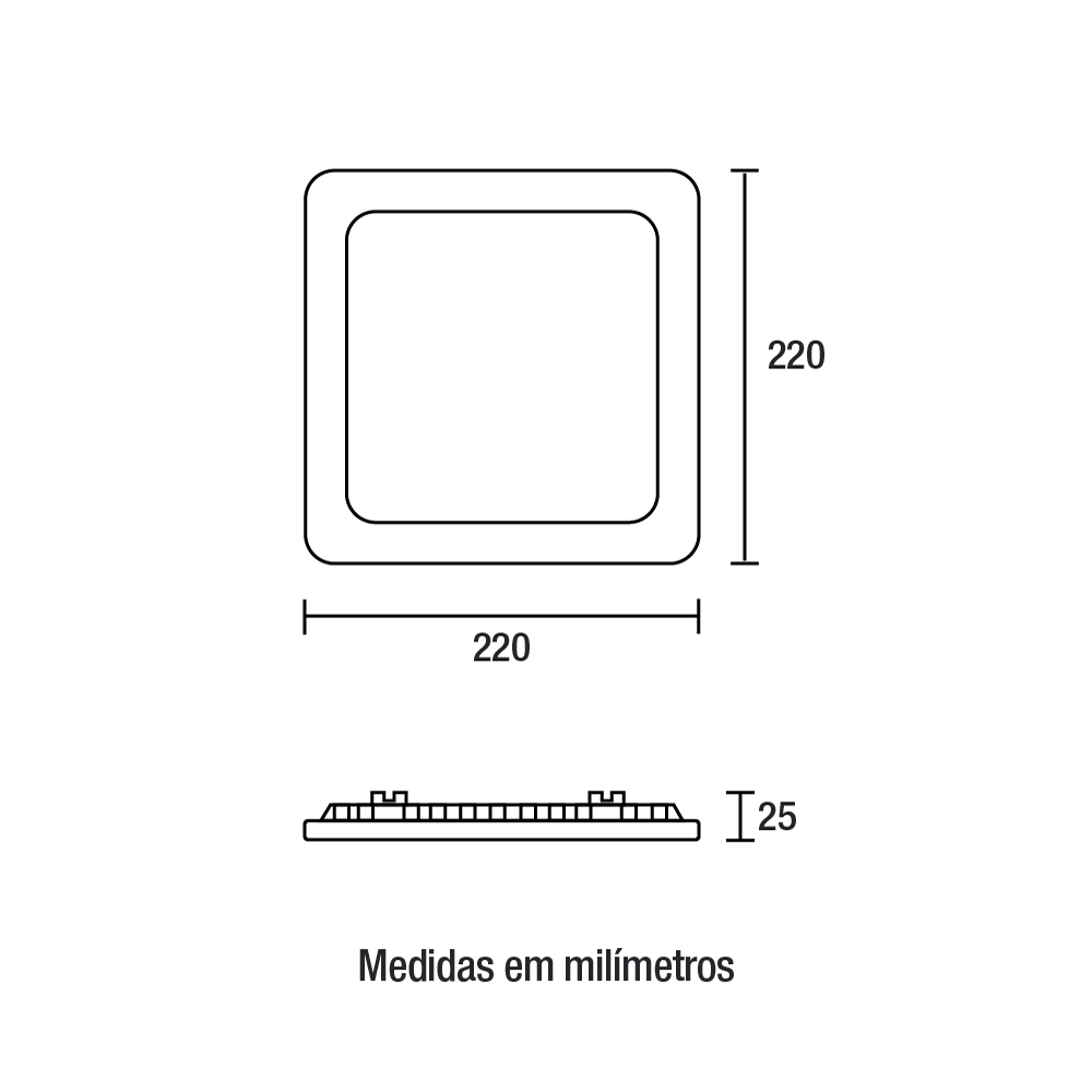 83546004 painel led play embutir