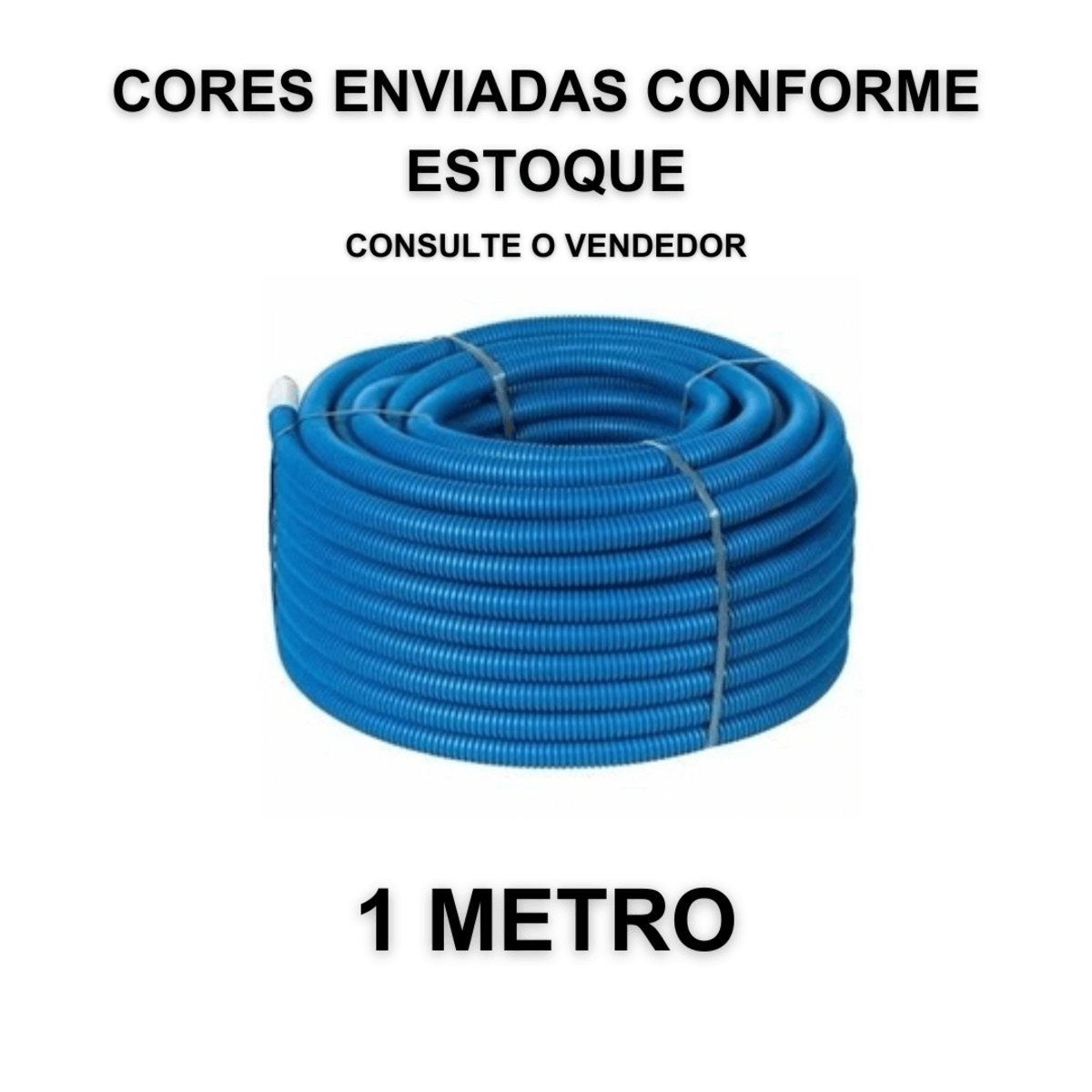 Mangueira Corrugada 1 2 Pesada Reforada Para Parede 1 metro 1 1