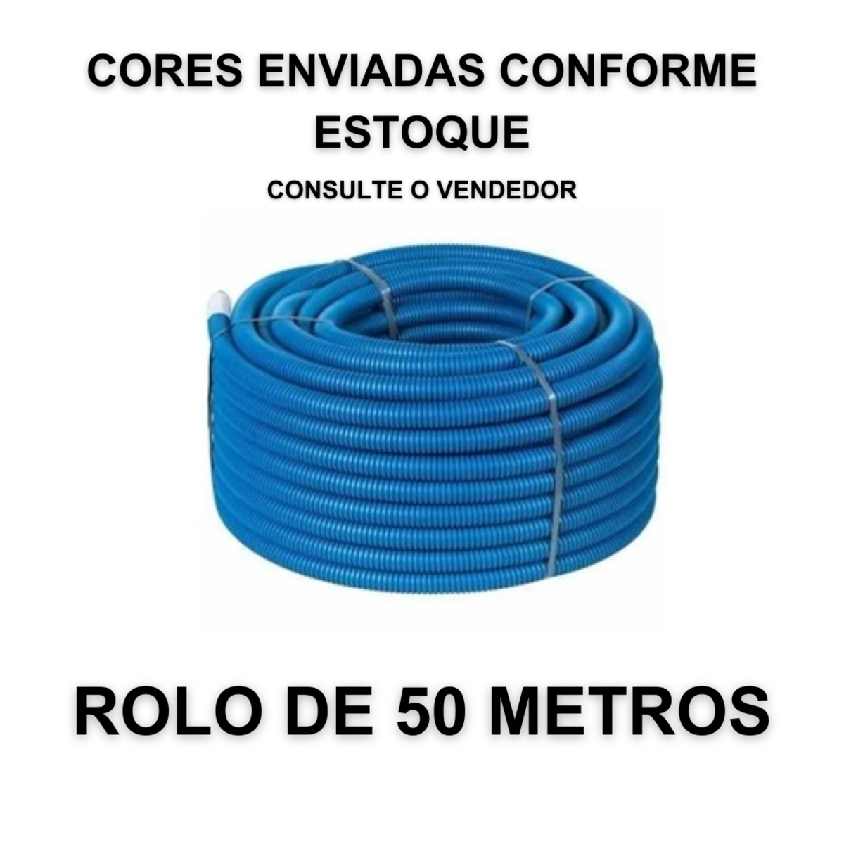 Mangueira Corrugada 1 2 Pesada Reforada Para Parede ROLO DE 50 METROS 1