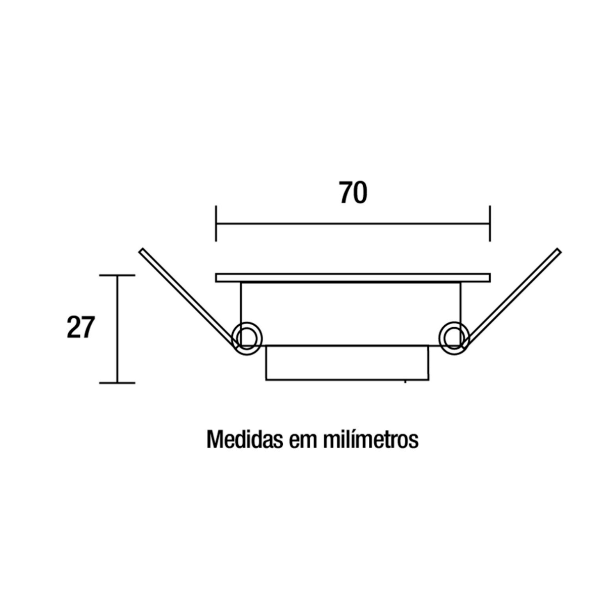 spot de led embutir slim mr11 quadrado 3w bivolt blumenau medidas 1