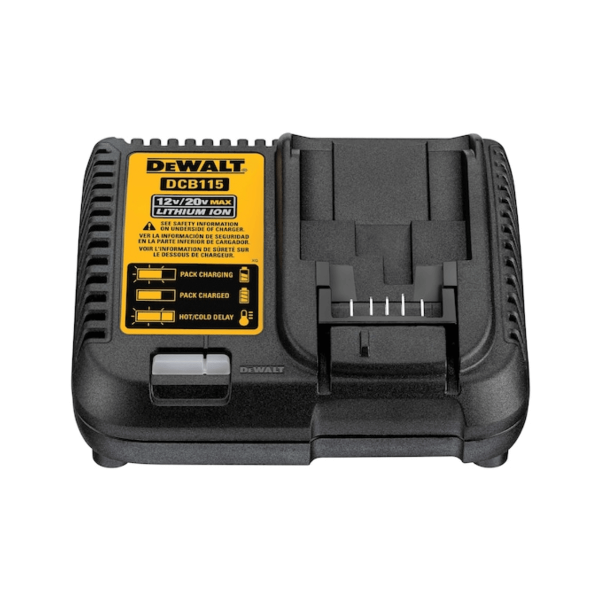 carregador de bateria 12v 20v max acima de 3ah dewalt dcb115 b2 imagem produto frente