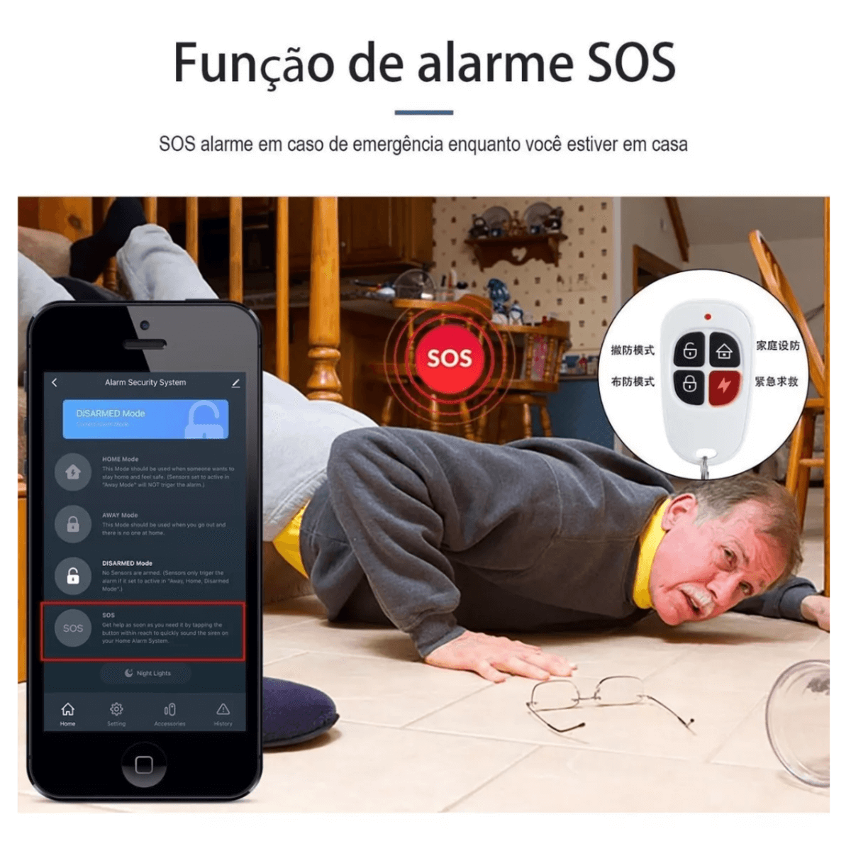 kit alarme residencial inteligente seguranca wifi ekaza alarme sos 1