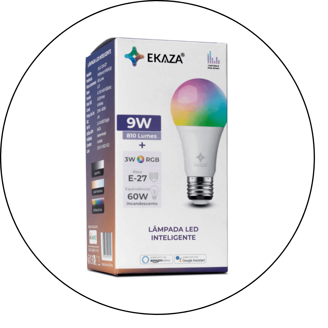 lampada inteligente rgb wi fi compativel com amazon alexa e google assistente 5 descricao 1