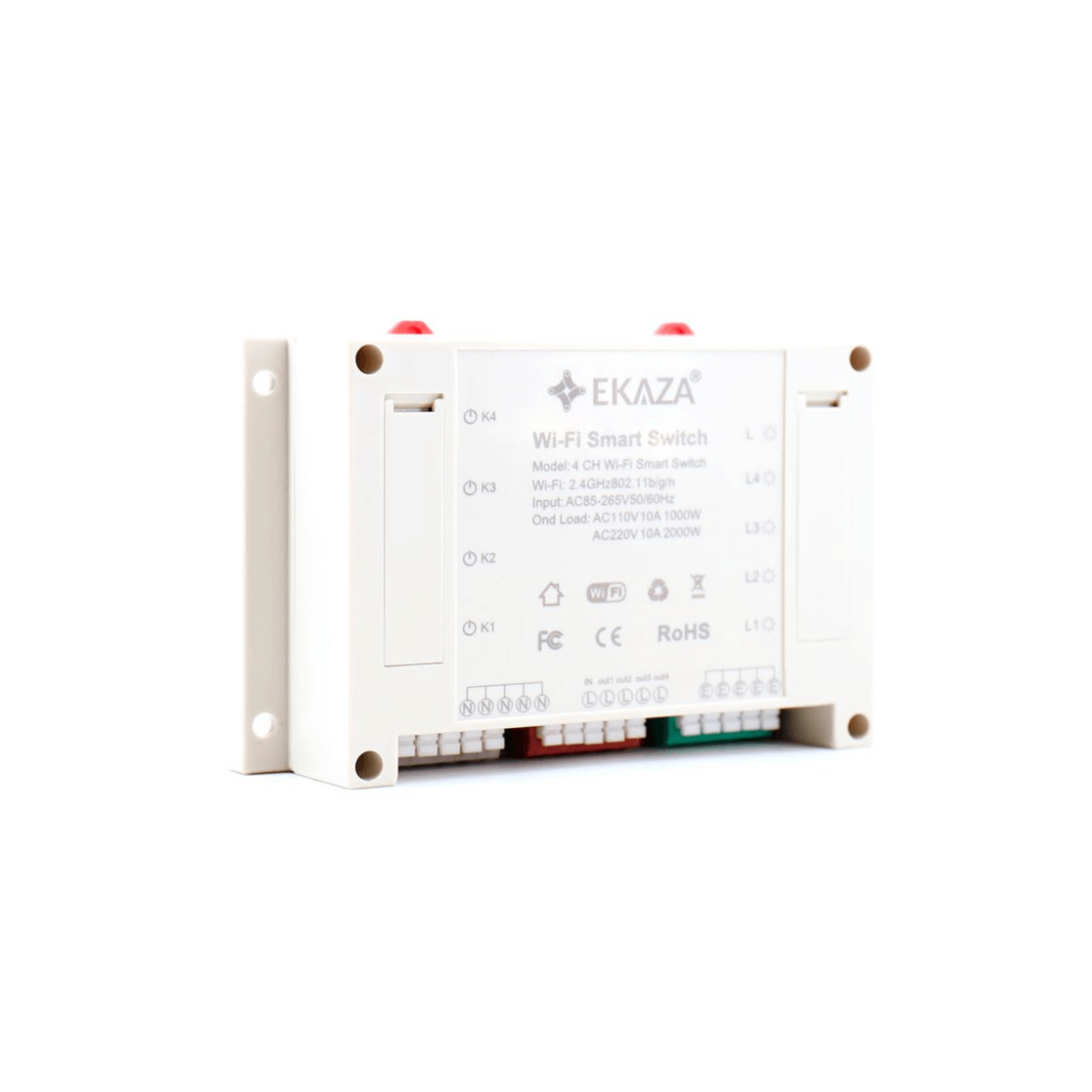 interruptor smart inteligente wi fi 4 canais t106 4c ekaza ekhy t106 4c 2