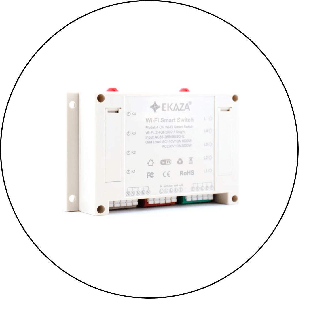 interruptor smart inteligente wi fi 4 canais t106 4c ekaza ekhy t106 4c 2 descricao