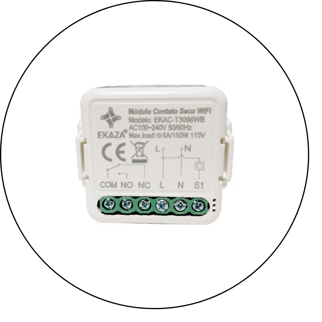 mini modulo contato seco dc ekaza ekac t3098wb 6 descricao