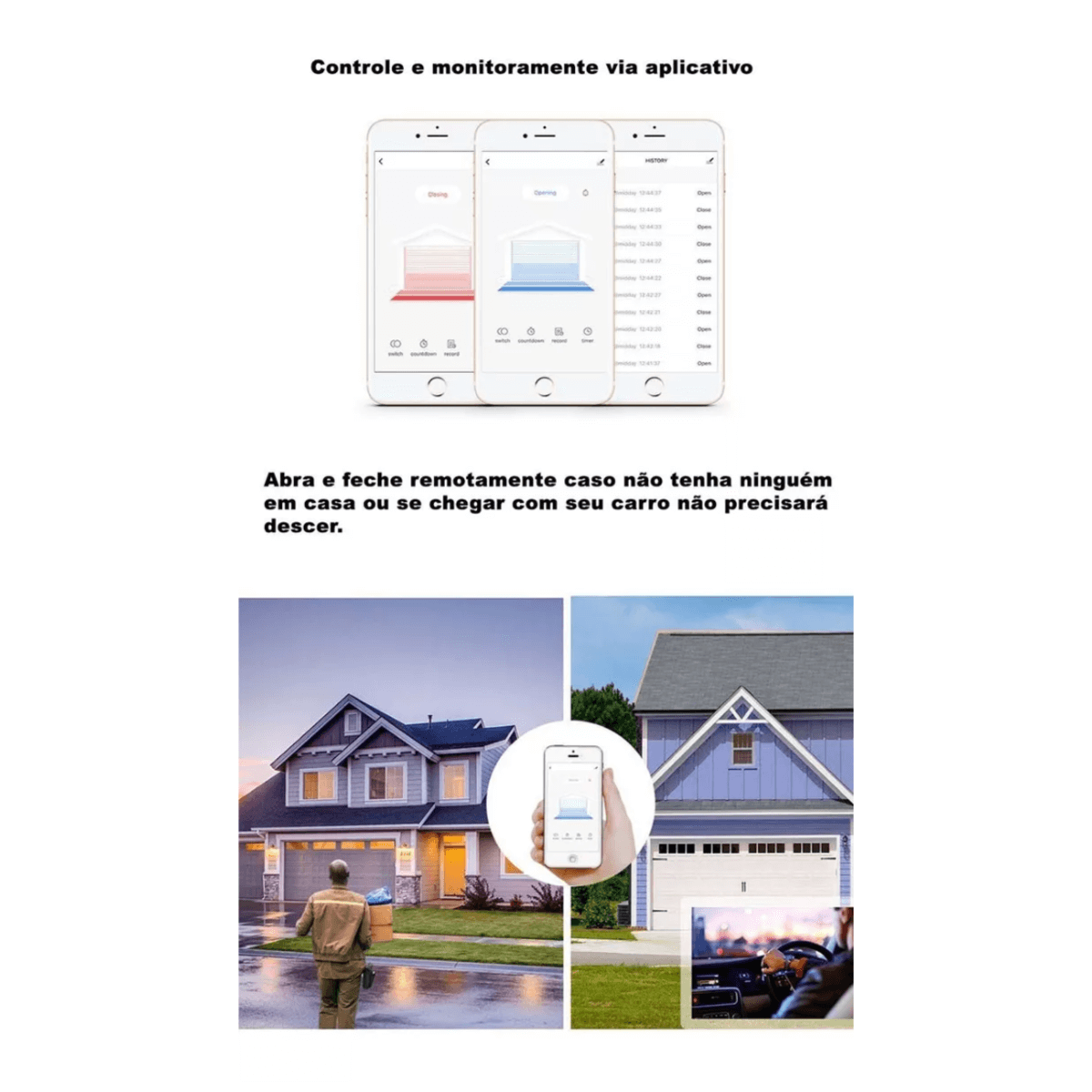 interruptor inteligente pulso wifi portao garagem fechadura ekaza 6