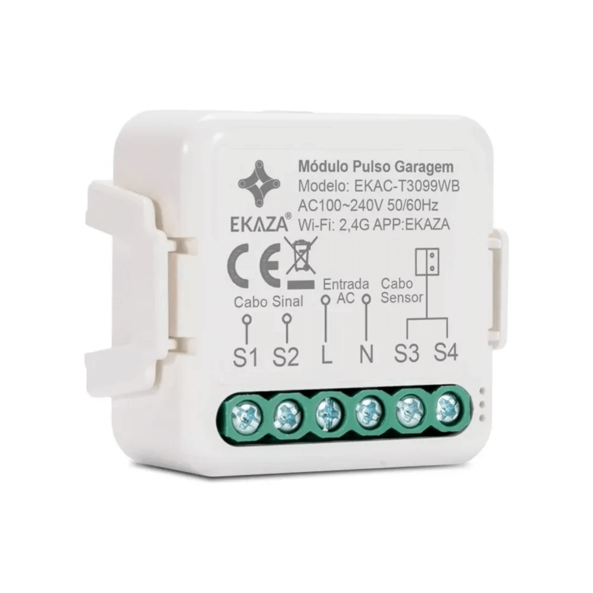 interruptor inteligente pulso wifi portao garagem fechadura ekaza 3